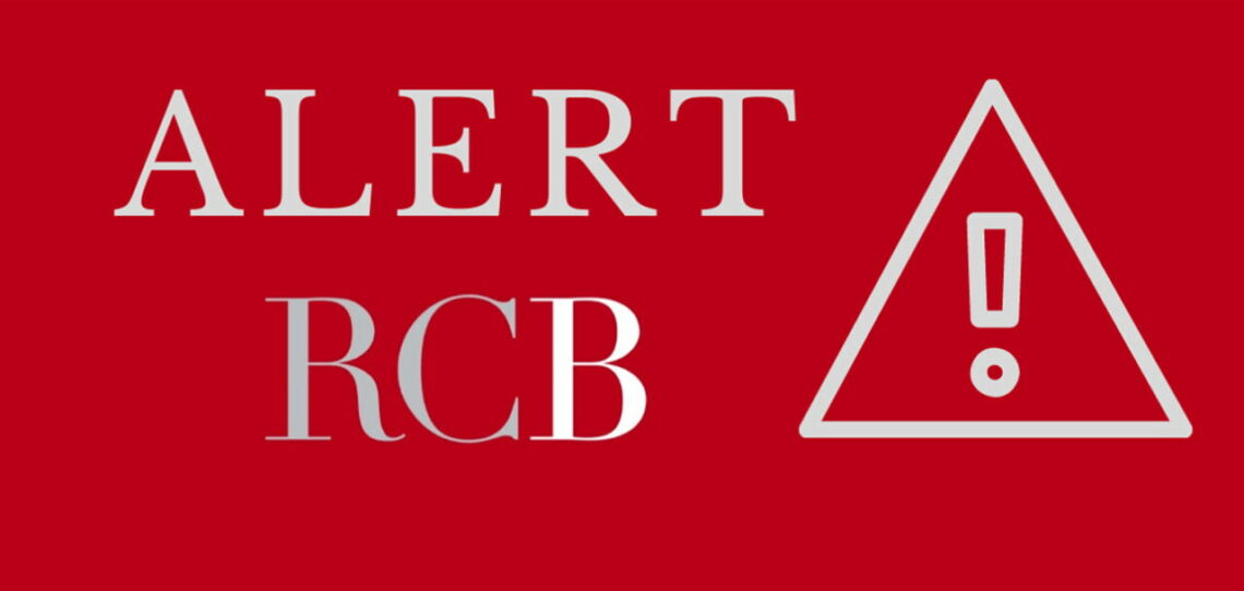 Alerta RCB - os serviços estão procurando o objeto