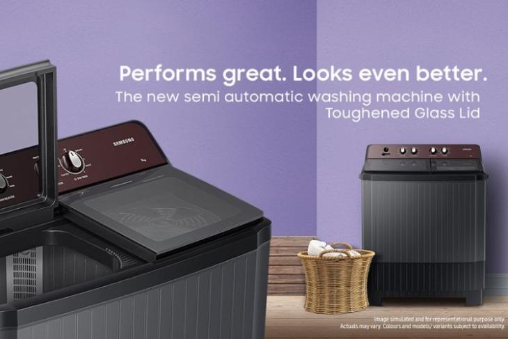 Máquinas de lavar semiautomáticas da Samsung são lançadas na Índia