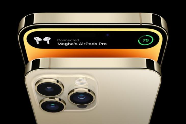 iPhone 14 Pro dourado